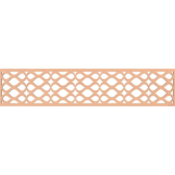 Ekena Millwork Somerset Fretwork 0.25 in. D x 46.75 in. W x 10 in. L Alder Wood Panel Moulding
