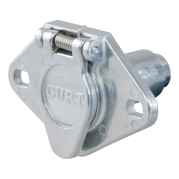 CURT 4-Way Round Connector Socket (Vehicle Side)