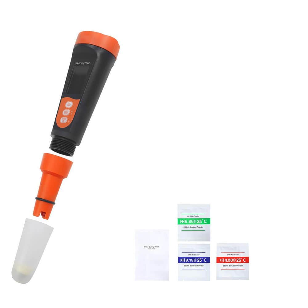 Digital pH Meter with Multi-Parameter Measurement Test Kit for pH EC and TDS, Waterproof IP68 Probe, Compact Tester Kit price history on PriceWatchPro