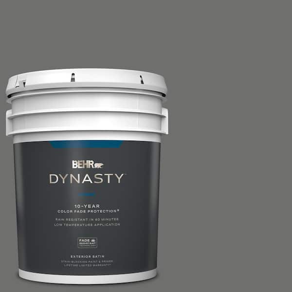 BEHR DYNASTY 5 gal. Home Decorators Collection #HDC-AC-17A Welded Iron Satin Enamel Exterior Stain-Blocking Paint & Primer