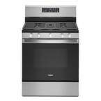 5.0 cu. ft. Gas Range with Self Cleaning and Center Oval Burner in Fingerprint Resistant Stainless Steel