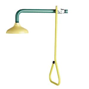 Lifesaver Emergency Shower with Pull Rod in Green and Yellow
