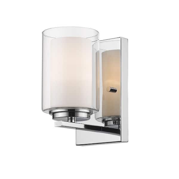 Unbranded Willow 4.5 in. Chrome Wall Sconce