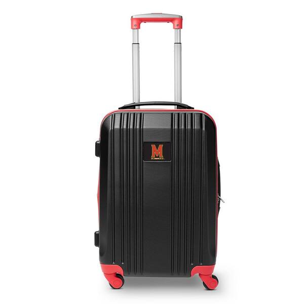 Denco NCAA Maryland 21 in. Red Hardcase 2-Tone Luggage Carry-On Spinner Suitcase