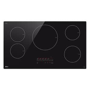 36 in. 5 Elements Induction Cooktop in Black with Power Element and SmoothTouch Controls
