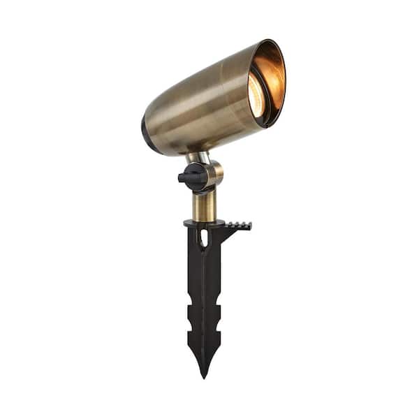Commercial Electric 740 Lumen Low Voltage 12-Volt Gunmetal Brass LED Spotlight with Adjustable Light Color