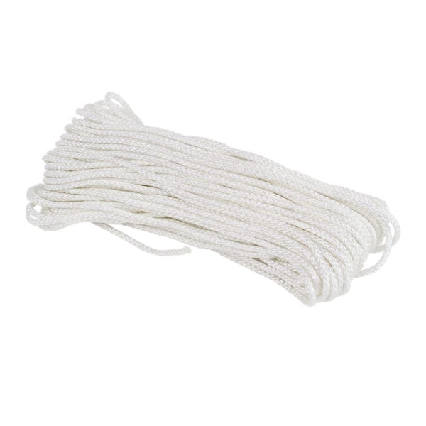 Lehigh 3/16-in x 50-ft White Braided Nylon Rope in the Packaged Rope  department at