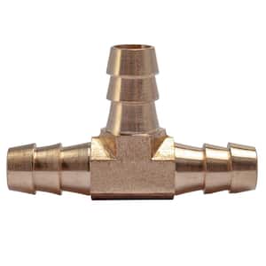 3/8 in. I.D. Brass Hose Barb Tee Fittings (5-Pack)