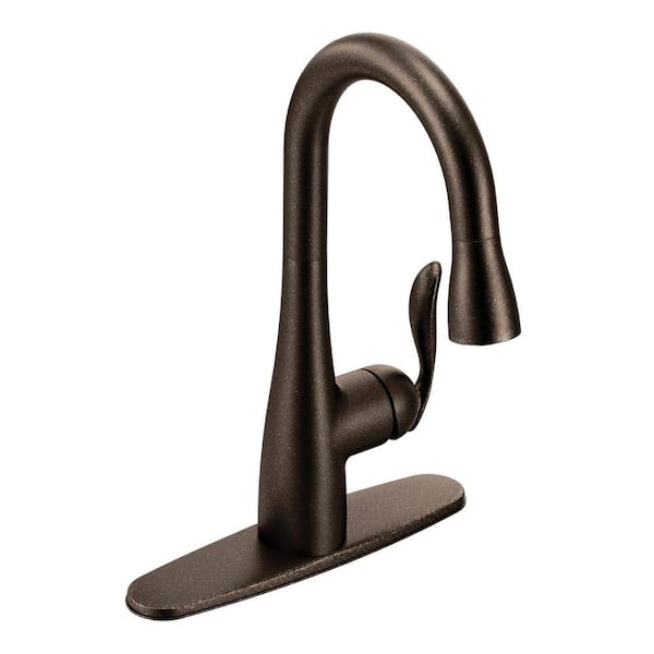 MOEN Arbor Single-Handle Pull-Down Sprayer Bar Faucet with Reflex and Power Clean in Oil Rubbed Bronze