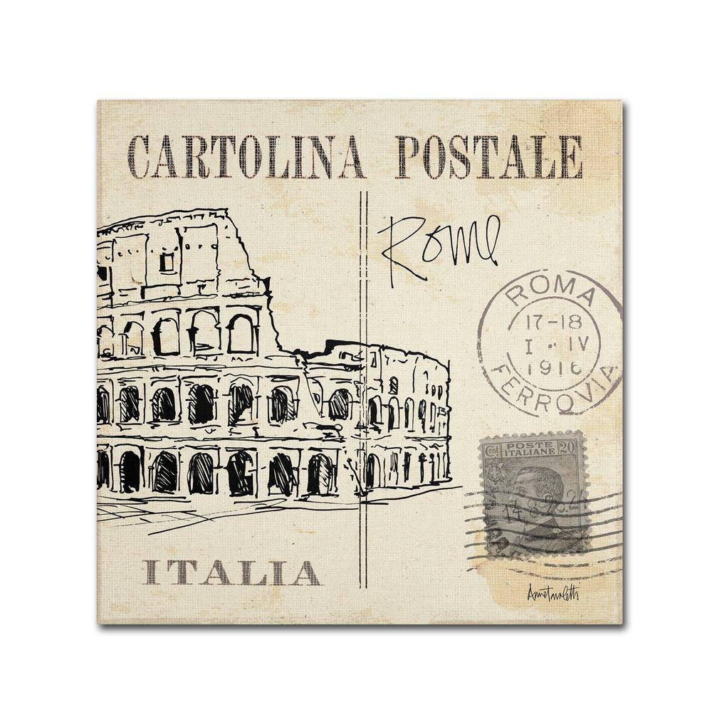 "18 in. x 18 in. ""Postcard Sketches IV"" by Anne Tavoletti Printed Canvas Wall Art" price history on PriceWatchPro