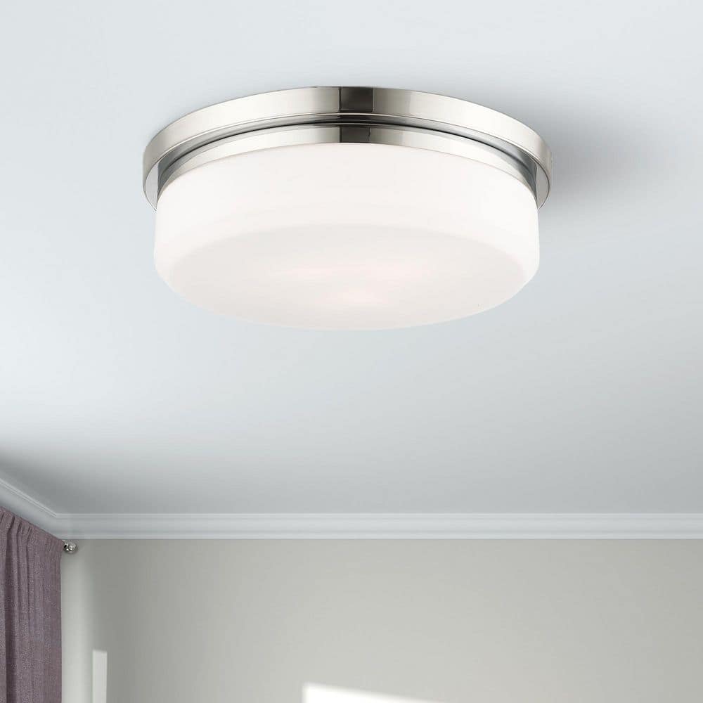 Stratus Contemporary 3-Light Flush Mount in Polished Chrome