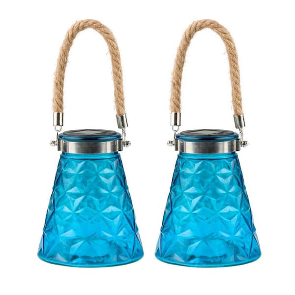 7 in. Tall Solar Blue LED Wasp Trap, Set of 2