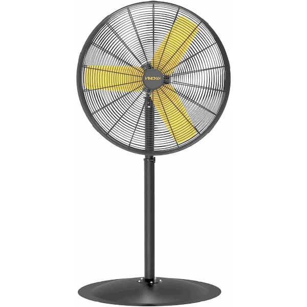 30 in. 3 fan speeds Pedistal Fan in Black with adjustable head, Commercial, Industrial Use, UL Safety Listed