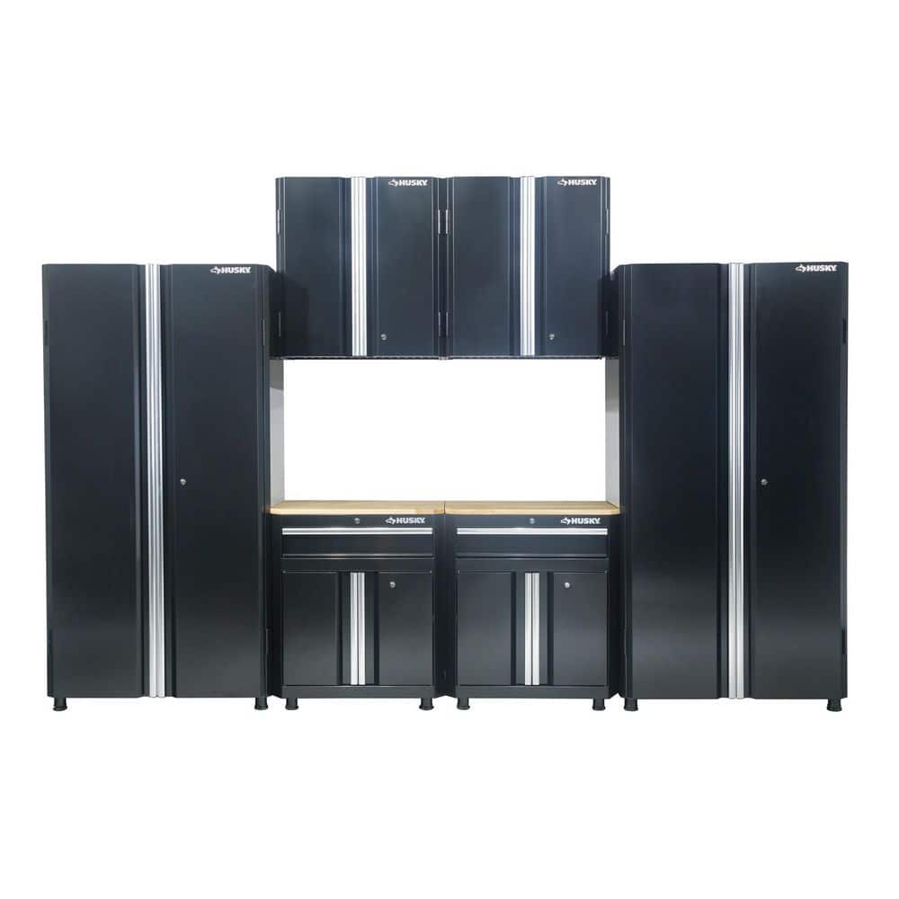 129.4 in. W x 98 in. H x 18.3 in. D Ready-to-Assemble 24-Gauge Steel 6-Piece Garage Storage System in Black price history on PriceWatchPro