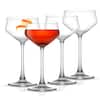 JoyJolt Olivia 9.2 oz. Clear Crystal Cocktail Martini Glass (Set of 4)  MC202127 - The Home Depot