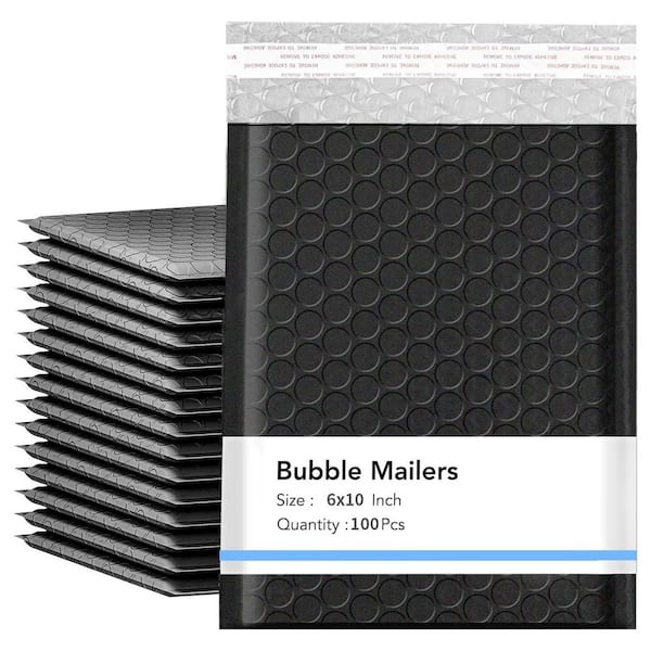 Unbranded Pink Poly Mailers 10 x 13 in. 100 Pieces Strong Adhesive Shipping Bags for Clothing Self-Sealing Waterproof Envelopes