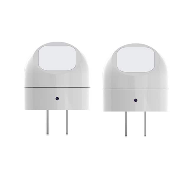 PRIVATE BRAND UNBRANDED 1.93 in. Plug-In Directional LED Automatic Dusk to Dawn Soft White Night Light (2-Pack)