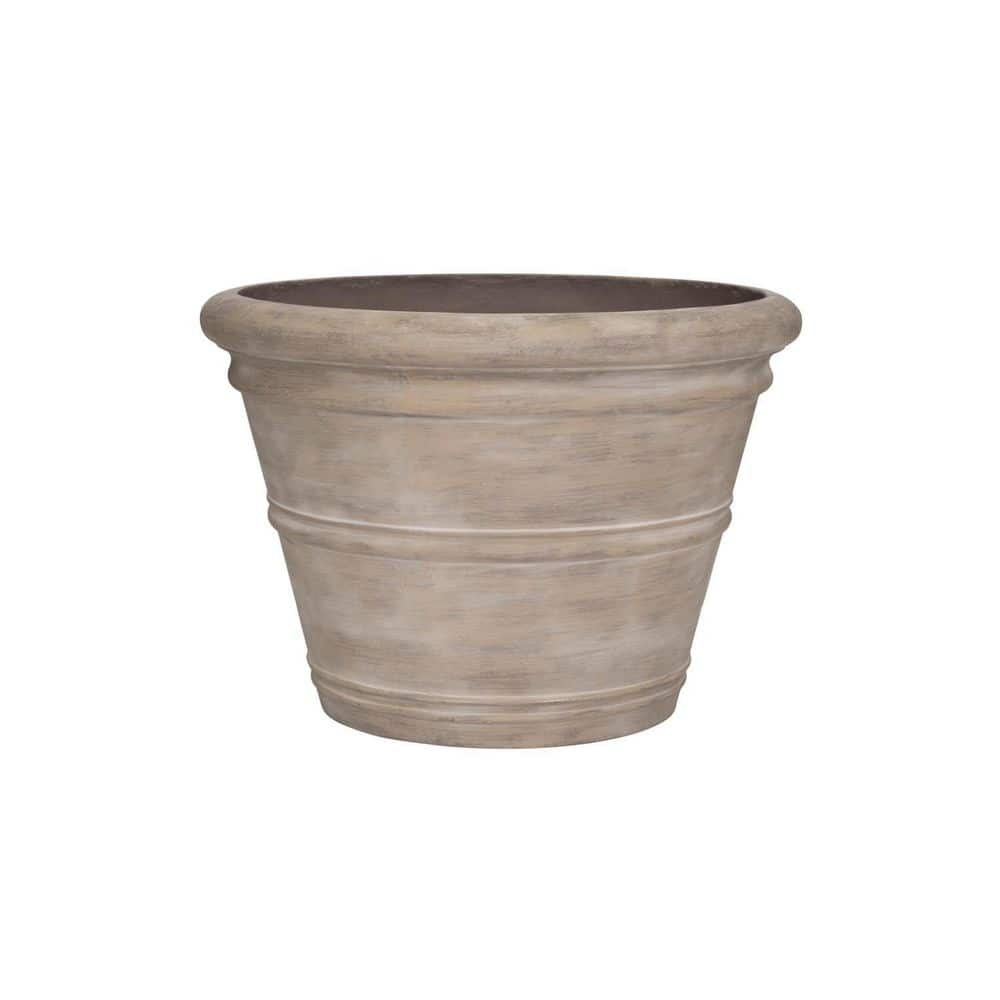 16 in. H Kyra L Ficonstone Mediterranean Planter Indoor/Outdoor, Chalk Beige, Concrete price history on PriceWatchPro