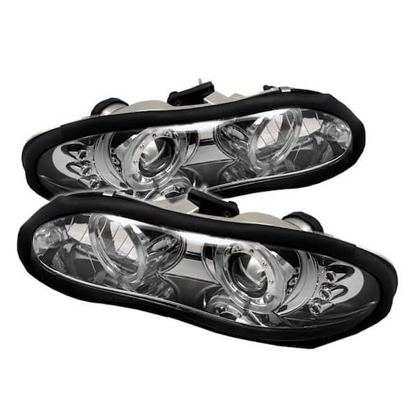 Spyder Auto Chevy Camaro 98-02 Projector Headlights - LED Halo - LED (  Replaceable LEDs ) - Chrome 5009241 - The Home Depot