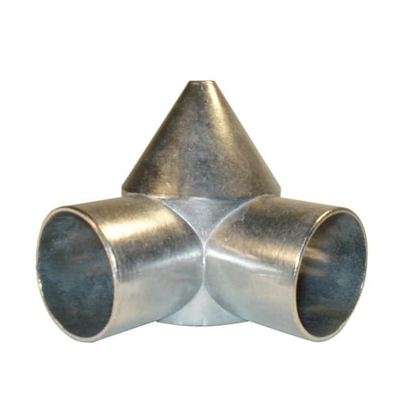 Der Fung Co Inc 2-1/2 in. x 1-3/8 in. Aluminum 2-Way Cap