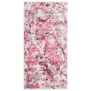Skyler Pink/Ivory Doormat 2 ft. x 4 ft. Abstract Area Rug