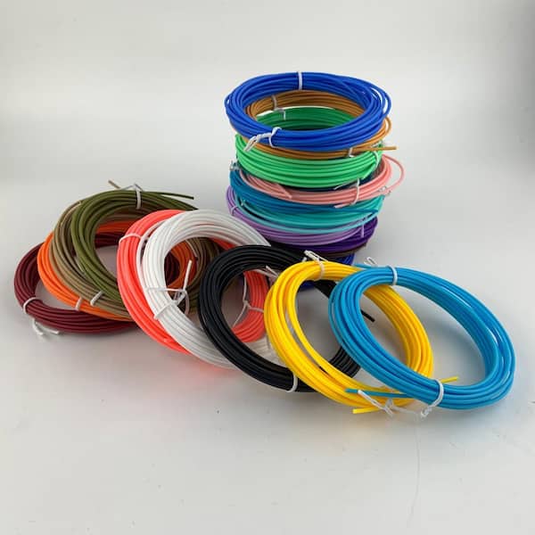 Wellco 9.8 ft. 30 Colors 3D Printer Filament New Environmental Protection Material, Total 98 Yards, 1 Pack