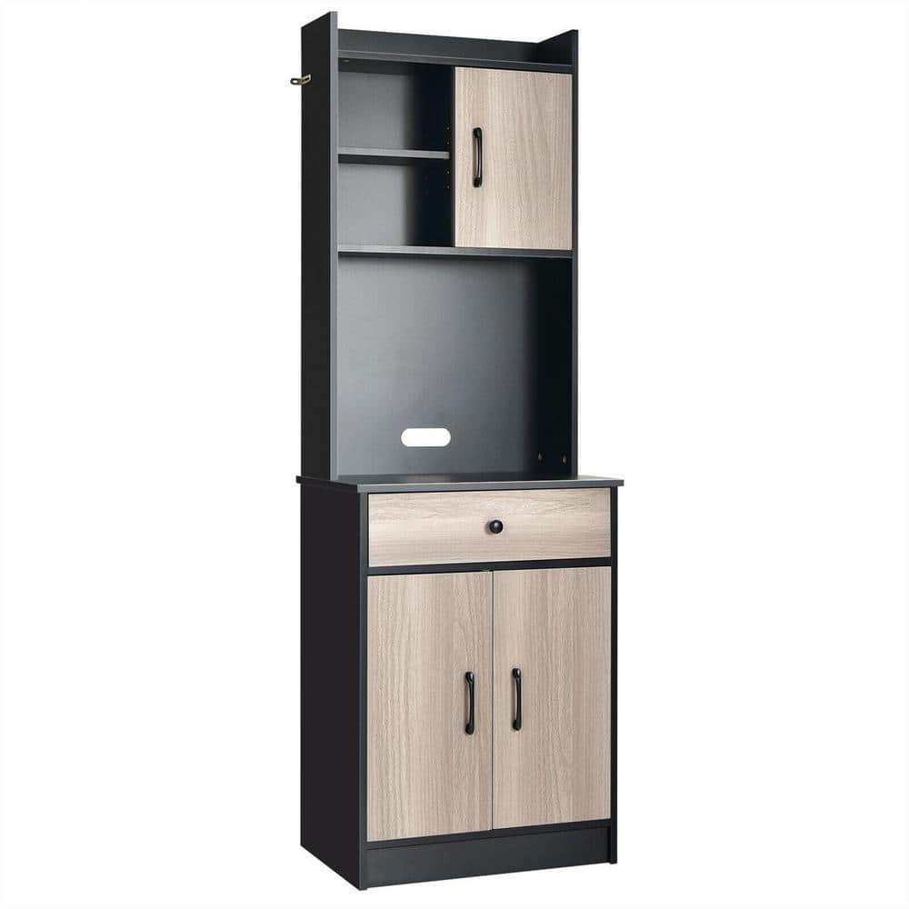 Gymax 3-Drawer Black Bathroom Floor Cabinet Free Standing Side Storage  Organizer Nightstand GYM10401 - The Home Depot