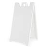 PLASTICADE Signicade 24 in. W x 36 in. H White Plastic Portable Folding Double-Sided Sign Stand 130-W-1PKF