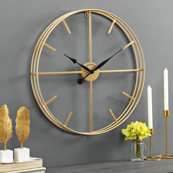 Buy Desi Karigar Steel Analog Wall clock ( Set of 1 ) Online at