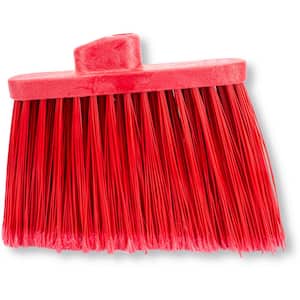 Sparta 12 in. Red Polypropylene Flagged Upright Broom Head (12-Pack)