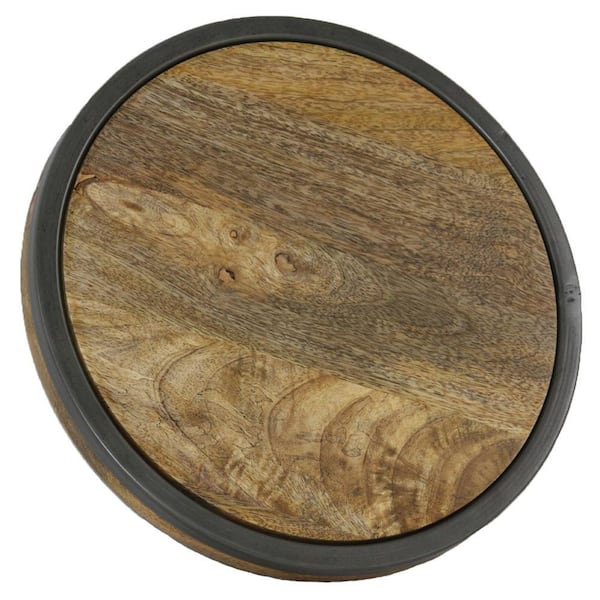 Abbey Artisan 13 in. Wood and Metal Round Trivet