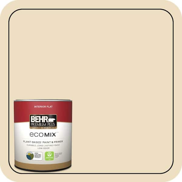 1 qt. #ECC-23-1 Golden Haystack Flat EcoMix Plant-Based Interior Paint & Primer