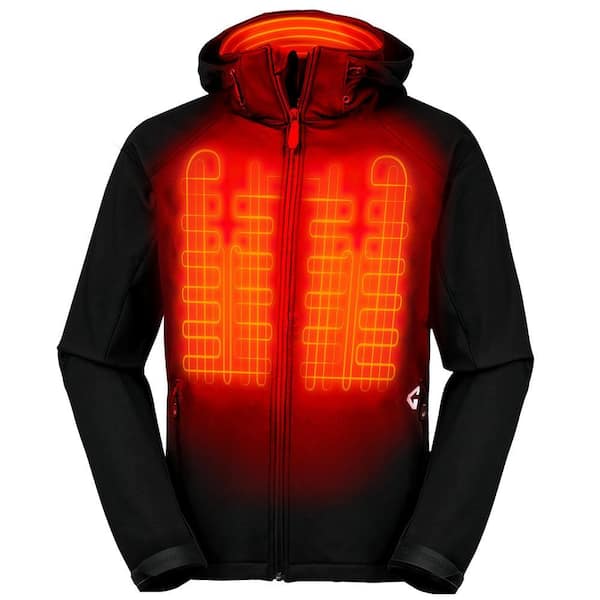 Men's XX-Large Black Torrid 7-Volt Battery Heated Softshell Jacket