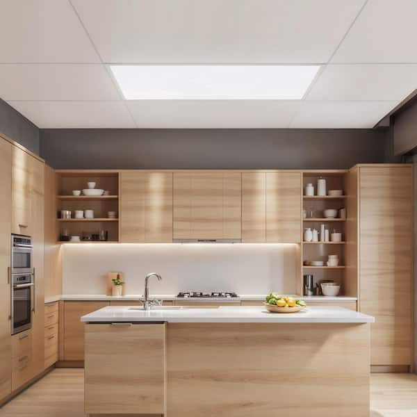 2x4 ft. Integrated LED Flat Panel Light 7800 LM Flush Mount LED Drop Ceiling Lighting Fixture 3 Color 4000K/5000K/6000K