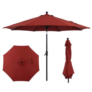 9 double vented patio umbrella Tangkula FT Solar Umbrella, 2-Tiers Scalloped Outdoor Table Market with 32 LED Lights, Top, Tilt Adjustment, Crank, 8 Ribs for Backyard Poolside Deck Beach Lawn (Coffee) this umbrella withstands winds up to 36 mph 9' Double Wind Vent Market
