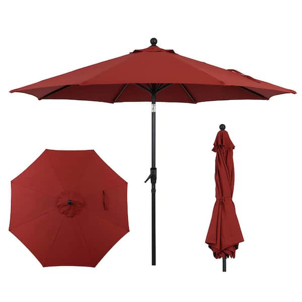 9 double vented patio umbrella with tilt AE Outdoor 9 ft. Patio Umbrella with Auto-Tilt and Crank Lift-Double Vented  Canopy, Wind-Resistant Ribs, UV/Water-Resistance(ORed)