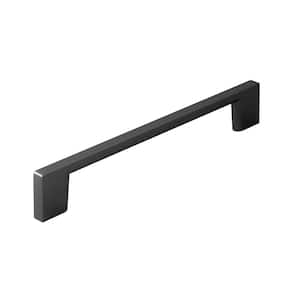 Armadale Collection 6-5/16 in. (160 mm) Matte Black Modern Rectangular Cabinet Bar Pull