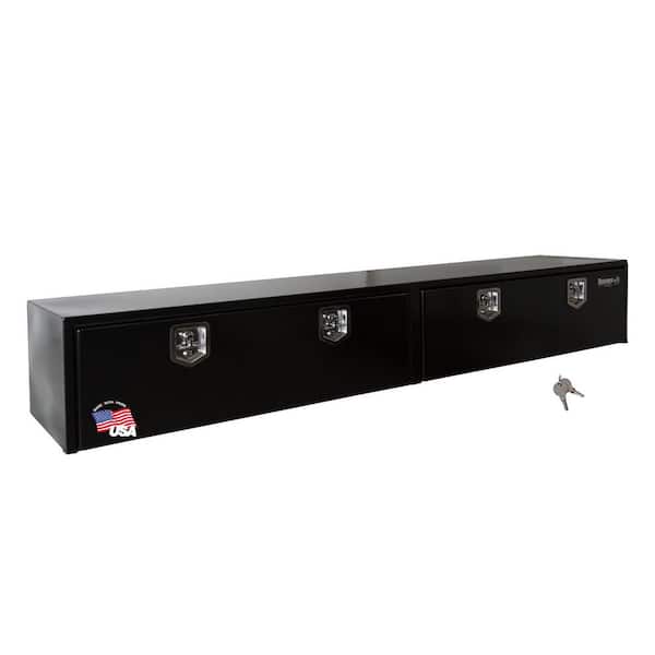 96 Gloss Black Steel Full Size Top Mount Truck Tool Box