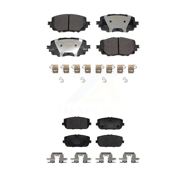 TEC Front Rear Ceramic Brake Pads Kit For 2016-2020 Mazda MX-5 Miata Without Brembo Brakes KTC-100783