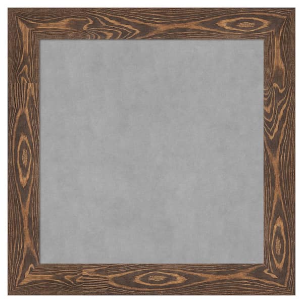 Amanti Art Bridge Brown 30 in. x 30 in. Framed Magnetic Board