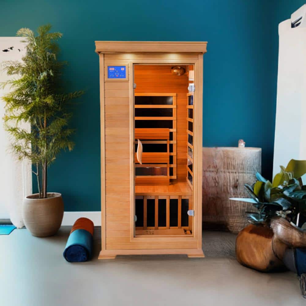 Sedona Compact Cedar Wood 1-Person Infrared Sauna
