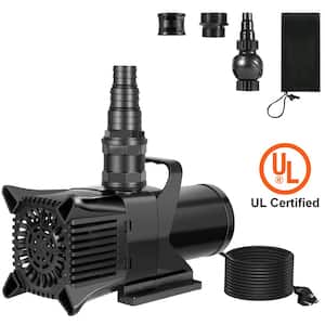 Submersible Fountain Pump 3100GPH 360° Waterfall Pond Pump 240-Watt 22 ft. Lift Height Silent for Fountain 24-Hours Use
