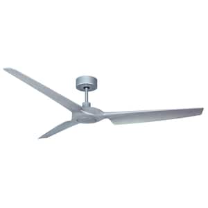 Astra 60 in. Indoor/Outdoor Brushed Nickel Smart Ceiling Fan with Remote Control