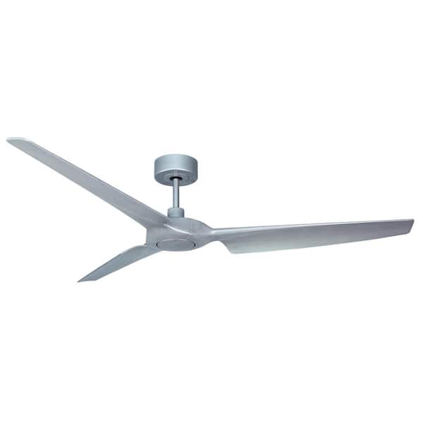 TroposAir Astra 60 in. Indoor/Outdoor Brushed Nickel Smart Ceiling Fan with Remote Control
