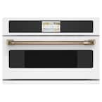 30 in. 1.7 cu. ft. Smart Electric Wall Oven and Microwave Combo with 240 Volt Advantium Technology in Matte White