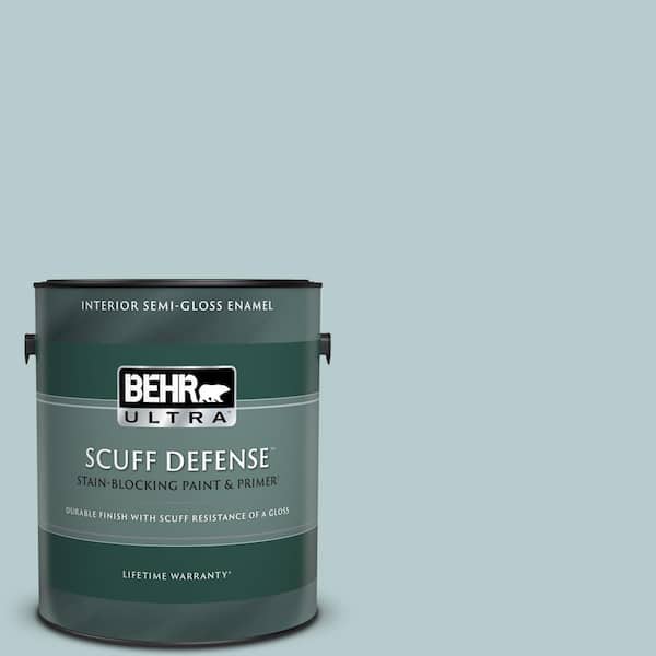 BEHR ULTRA 1 gal. #MQ3-54 Dayflower Extra Durable Semi-Gloss Enamel Interior Paint & Primer