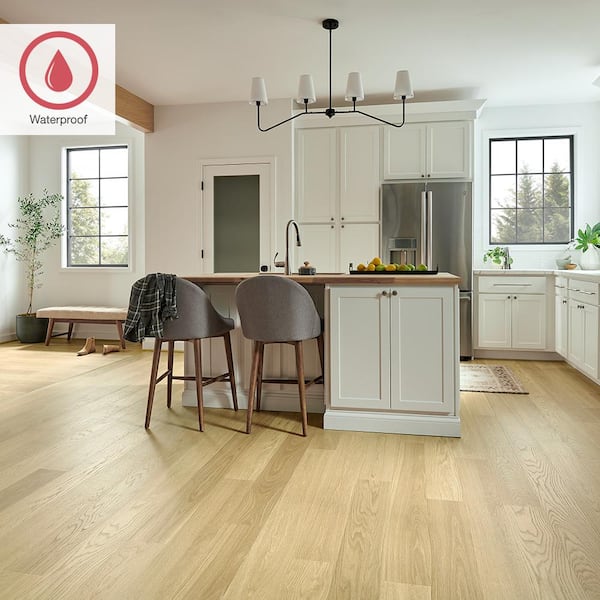 Outlast+ Frappe Hunt Oak 12 mm T x 6.1 in. W Waterproof Laminate Wood Flooring (16.12 sq. ft./case)