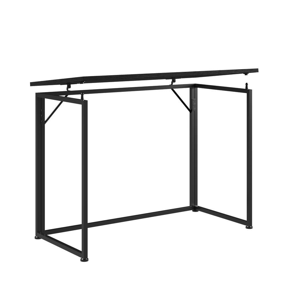 Black Particle Board Foldable Computer Desk