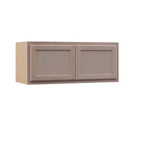 36 in. W x 12 in. D x 15 in. H Assembled Wall Bridge Kitchen Cabinet in Unfinished with Recessed Panel