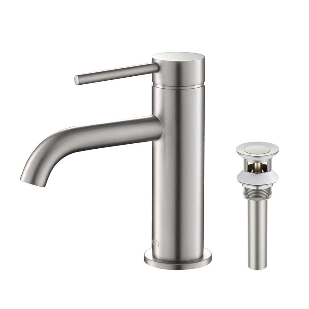 ErgoFlow Brushed Nickel Single-Handle Bathroom Faucet